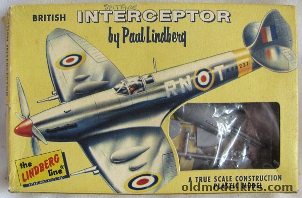 Lindberg 1/72 British Interceptor - Supermarine Spitfire, 414-29 plastic model kit